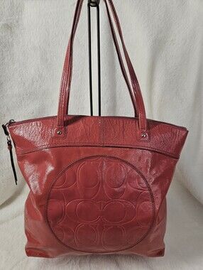 Coach Laura Patent Leather Tote Bag